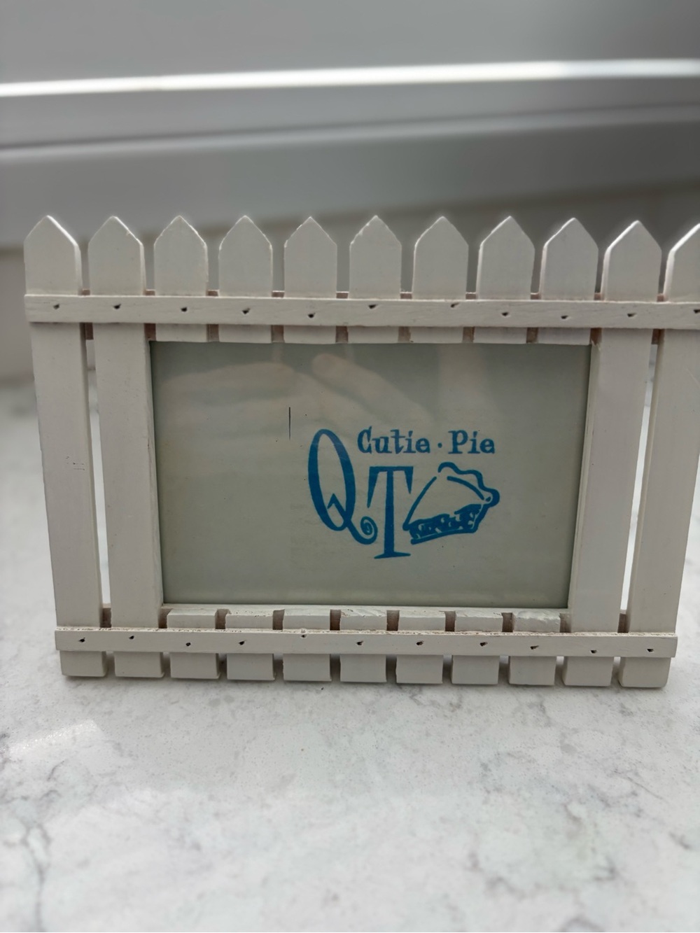 White Picket Frame for 4 x 6 photo